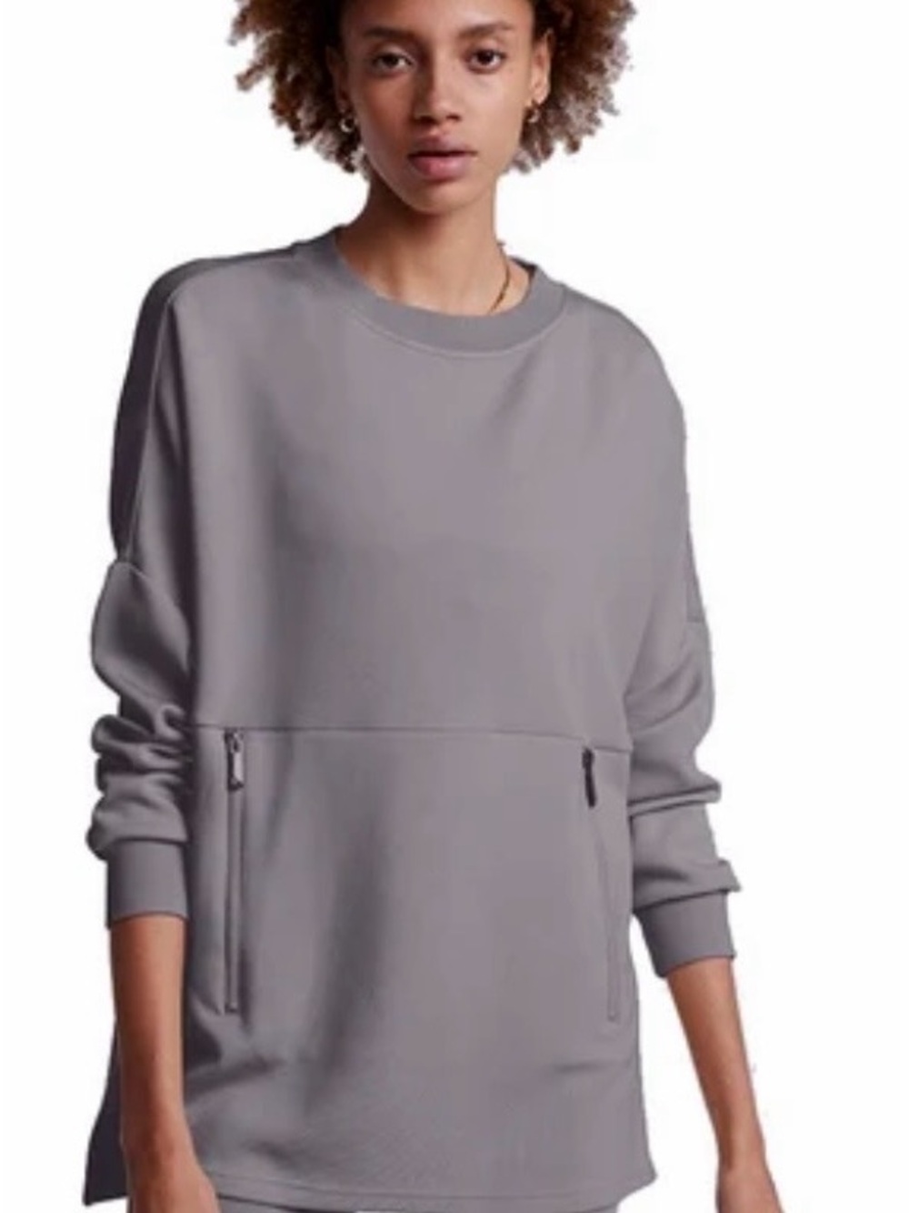 NWT Varley Bayliss Sweatshirt in Taupe Size XS